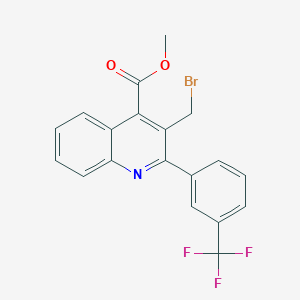 Methyl 3-(bromomethyl)-2-(3-(trifluoromethyl)phenyl)quinoline-4-carboxylate