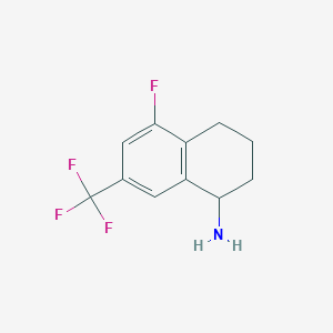 5-Fluoro-7-(trifluoromethyl)-1,2,3,4-tetrahydronaphthalen-1-amine