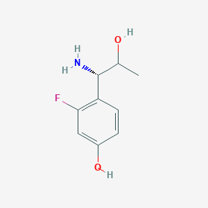 4-((1S)-1-Amino-2-hydroxypropyl)-3-fluorophenol