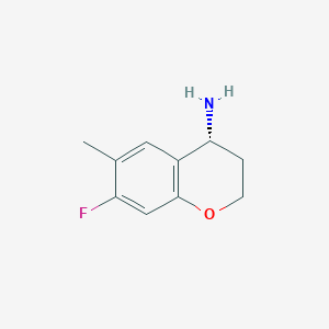 (R)-7-Fluoro-6-methylchroman-4-amine