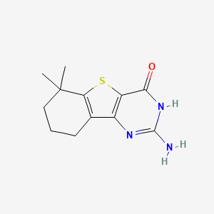 2-Amino-6,6-dimethyl-6,7,8,9-tetrahydrobenzo[4,5]thieno[3,2-D]pyrimidin-4(1H)-one