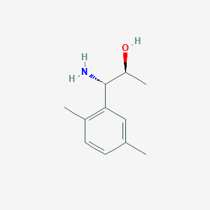 molecular formula C11H17NO B13053642 (1S,2S)-1-amino-1-(2,5-dimethylphenyl)propan-2-ol 