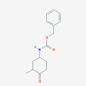 molecular formula C15H19NO3 B13053661 Benzyl (3-methyl-4-oxocyclohexyl)carbamate 