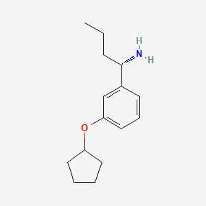 (1S)-1-(3-Cyclopentyloxyphenyl)butylamine