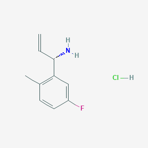 (S)-1-(5-Fluoro-2-methylphenyl)prop-2-EN-1-amine hcl