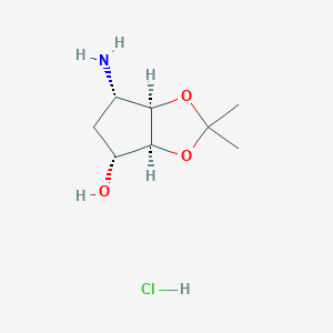 (3AS,4R,6S,6AR)-6-Amino-2,2-dimethyltetrahydro-4H-cyclopenta[D][1,3]dioxol-4-OL hcl