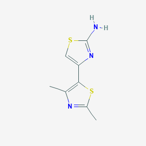 molecular formula C8H9N3S2 B1305371 2',4'-Dimethyl-[4,5']bithiazolyl-2-ylamine CAS No. 435341-84-7