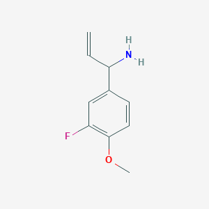 1-(3-Fluoro-4-methoxyphenyl)prop-2-EN-1-amine