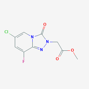 Methyl 2-(6-chloro-8-fluoro-3-oxo-[1,2,4]triazolo[4,3-A]pyridin-2(3H)-YL)acetate