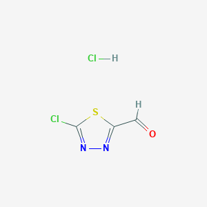 5-Chloro-1,3,4-thiadiazole-2-carbaldehyde hcl