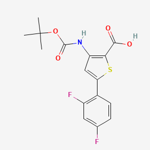 3-((Tert-butoxycarbonyl)amino)-5-(2,4-difluorophenyl)thiophene-2-carboxylic acid