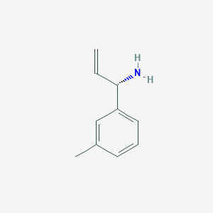 molecular formula C10H13N B13053883 (1S)-1-(3-Methylphenyl)prop-2-enylamine CAS No. 688362-64-3