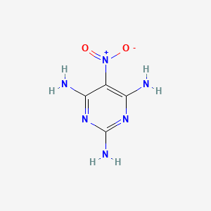 molecular formula C4H6N6O2 B1305389 5-Nitro-2,4,6-triaminopyrimidine CAS No. 24867-36-5
