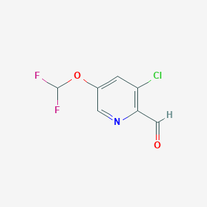 3-Chloro-5-(difluoromethoxy)picolinaldehyde