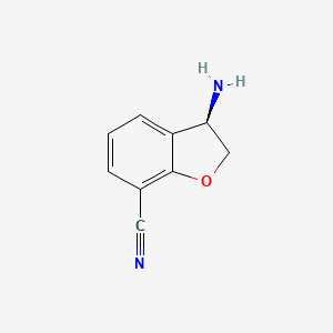 (3R)-3-Amino-2,3-dihydrobenzo[B]furan-7-carbonitrile