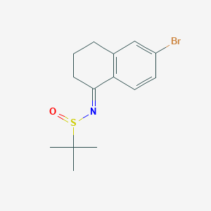 (E)-N-(6-Bromo-3,4-dihydronaphthalen-1(2H)-ylidene)-2-methylpropane-2-sulfinamide