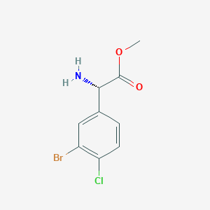 Methyl (S)-2-amino-2-(3-bromo-4-chlorophenyl)acetate