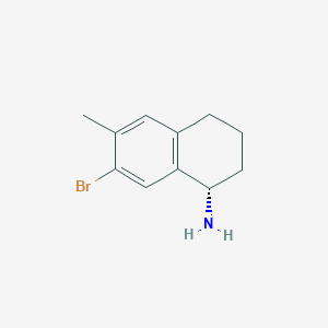 (S)-7-Bromo-6-methyl-1,2,3,4-tetrahydronaphthalen-1-amine