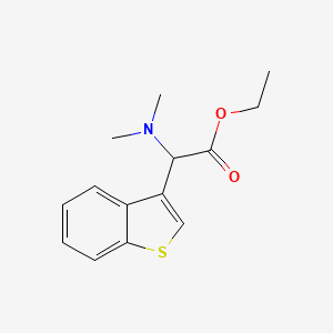 Ethyl 2-(benzo[b]thiophen-3-yl)-2-(dimethylamino)acetate