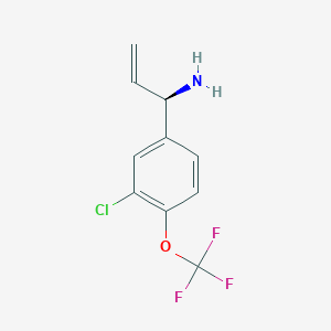 (1R)-1-[3-Chloro-4-(trifluoromethoxy)phenyl]prop-2-enylamine