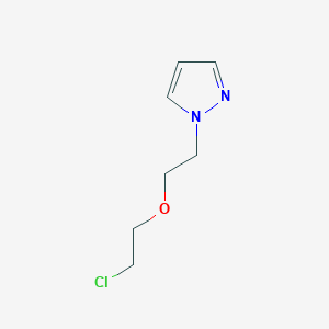 molecular formula C7H11ClN2O B1305410 1-[2-(2-Chloro-ethoxy)-ethyl]-1H-pyrazole CAS No. 108223-75-2