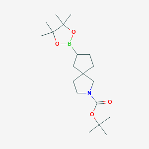 Tert-butyl 7-(4,4,5,5-tetramethyl-1,3,2-dioxaborolan-2-YL)-2-azaspiro[4.4]nonane-2-carboxylate