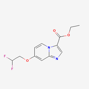 Ethyl 7-(2,2-difluoroethoxy)imidazo[1,2-a]pyridine-3-carboxylate