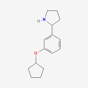 3-Cyclopentyloxy-1-pyrrolidin-2-ylbenzene