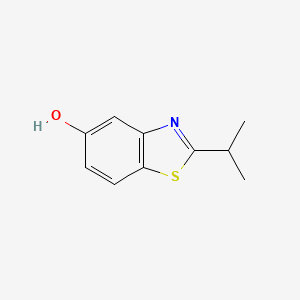 molecular formula C10H11NOS B13054171 2-Isopropylbenzo[D]thiazol-5-OL 