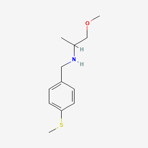 molecular formula C12H19NOS B1305418 (2-Methoxy-1-methyl-ethyl)-(4-methylsulfanyl-benzyl)-amine CAS No. 355816-32-9