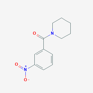 molecular formula C12H14N2O3 B13054184 (3-Nitrophenyl)(piperidin-1-yl)methanone CAS No. 26163-45-1