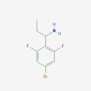 1-(4-Bromo-2,6-difluorophenyl)propan-1-amine