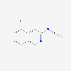 molecular formula C10H5FN2S B13054201 5-Fluoro-3-isothiocyanatoisoquinoline 