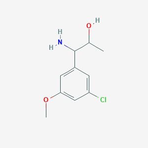 1-Amino-1-(3-chloro-5-methoxyphenyl)propan-2-OL