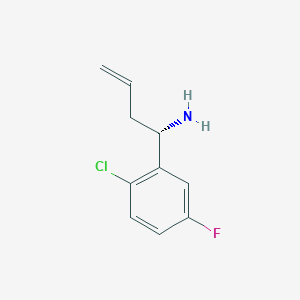 (S)-1-(2-Chloro-5-fluorophenyl)but-3-EN-1-amine