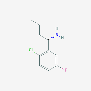 (S)-1-(2-Chloro-5-fluorophenyl)butan-1-amine