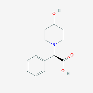 (R)-2-(4-Hydroxypiperidin-1-YL)-2-phenylacetic acid