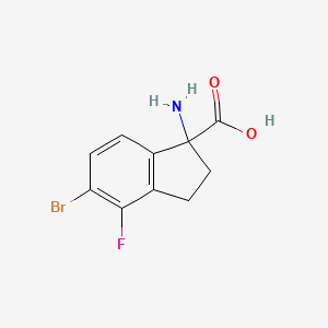 1-Amino-5-bromo-4-fluoro-2,3-dihydro-1H-indene-1-carboxylic acid