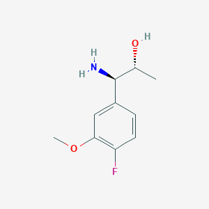 (1R,2R)-1-Amino-1-(4-fluoro-3-methoxyphenyl)propan-2-OL