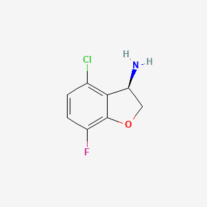 (R)-4-Chloro-7-fluoro-2,3-dihydrobenzofuran-3-amine