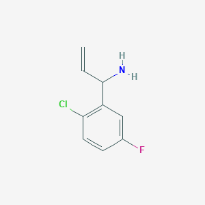 1-(2-Chloro-5-fluorophenyl)prop-2-en-1-amine