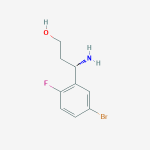 (S)-3-Amino-3-(5-bromo-2-fluorophenyl)propan-1-OL