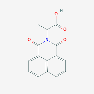 molecular formula C15H11NO4 B1305441 2-(1,3-Dioxo-1H-benzo[DE]isoquinolin-2(3H)-YL)propanoic acid CAS No. 135980-46-0