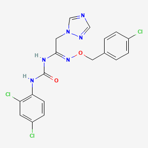 1-[(1Z)-1-{[(4-chlorophenyl)methoxy]amino}-2-(1H-1,2,4-triazol-1-yl)ethylidene]-3-(2,4-dichlorophenyl)urea