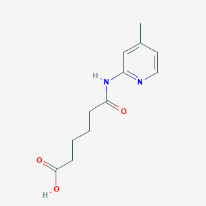 molecular formula C12H16N2O3 B1305442 6-[(4-Methylpyridin-2-yl)amino]-6-oxohexanoic acid CAS No. 405270-96-4