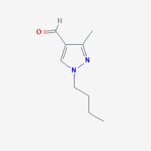 molecular formula C9H14N2O B1305446 1-Butyl-3-methyl-1H-pyrazole-4-carbaldehyde CAS No. 899709-49-0