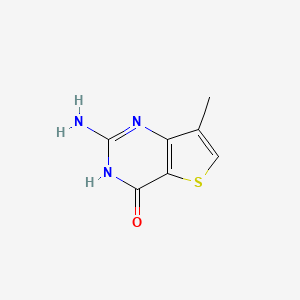 molecular formula C7H7N3OS B13054467 2-Amino-7-methylthieno[3,2-D]pyrimidin-4(1H)-one 