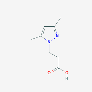 molecular formula C8H12N2O2 B1305447 3-(3,5-dimethyl-1H-pyrazol-1-yl)propanoic acid CAS No. 72145-01-8