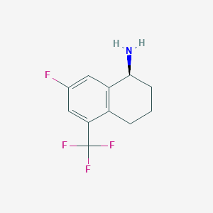 (S)-7-Fluoro-5-(trifluoromethyl)-1,2,3,4-tetrahydronaphthalen-1-amine