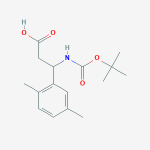 3-((Tert-butoxycarbonyl)amino)-3-(2,5-dimethylphenyl)propanoicacidhcl